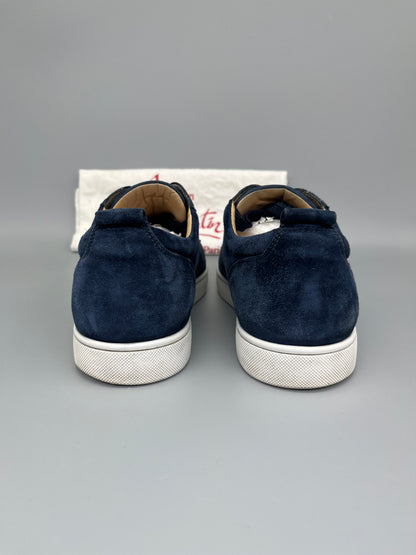 Christian Louboutin Louis Junior Spikes Sneaker Navy | 44