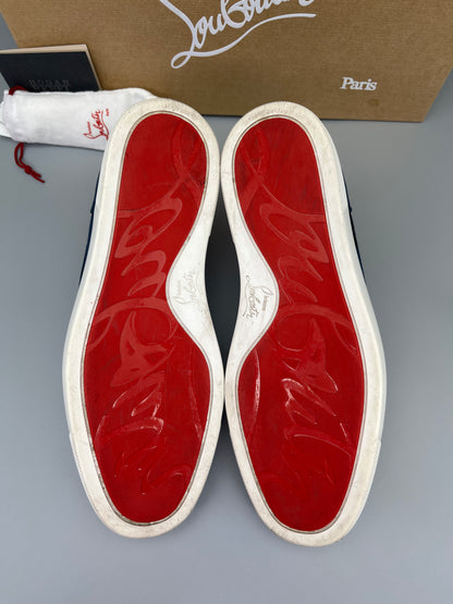 Christian Louboutin Louis Junior Spikes Sneaker Navy | 41.5