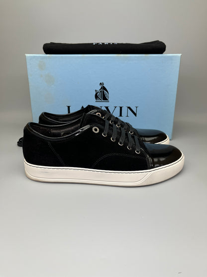 Lanvin Dbb1 Patent Cap Toe Sneaker Black | 41