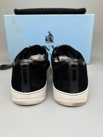 Lanvin Dbb1 Patent Cap Toe Sneaker Black | 41