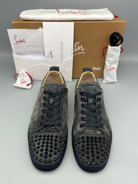 Christian Louboutin Louis Junior Spikes Sneaker Dark Grey | 43