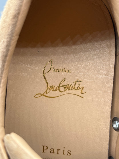 Christian Louboutin Louis Junior Spikes Mesh Sneaker Beige | 41