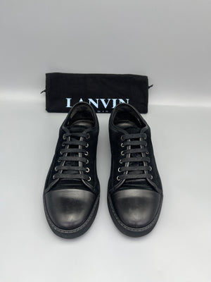 Lanvin Dbb1 Nappa Cap Toe Sneaker Black | 41
