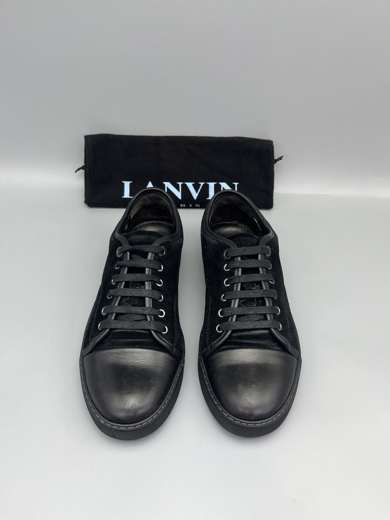 Lanvin Dbb1 Nappa Cap Toe Sneaker Black | 41