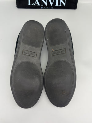 Lanvin Dbb1 Nappa Cap Toe Sneaker Black | 41