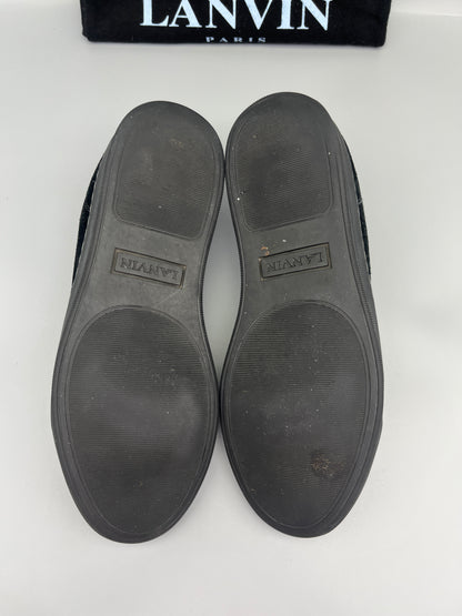 Lanvin Dbb1 Nappa Cap Toe Sneaker Black | 41
