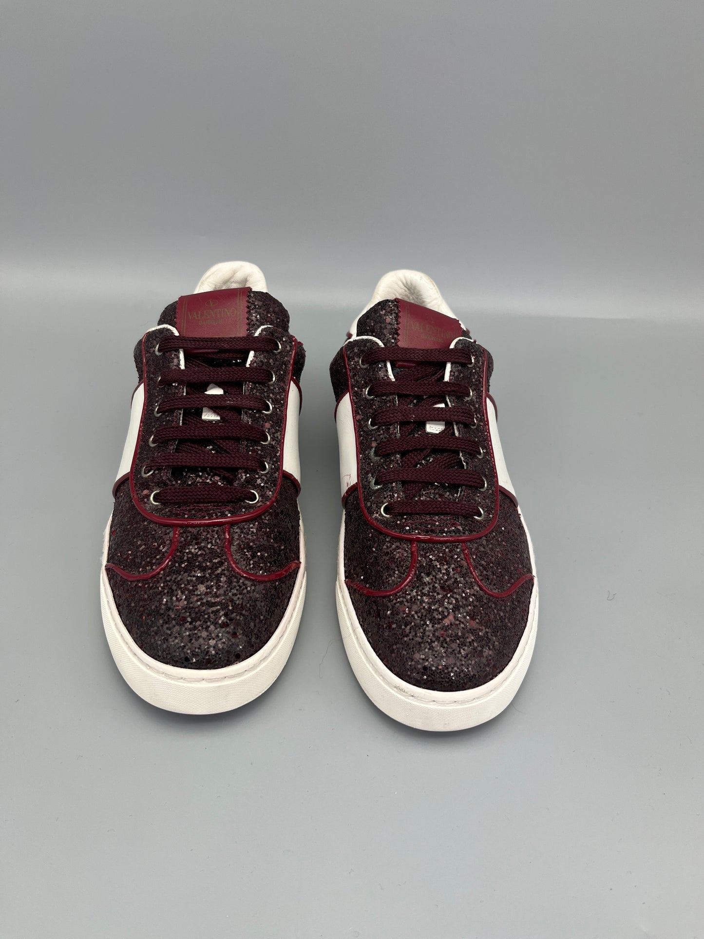 Valentino Flycrew Sneaker Red Glitter | 39.5