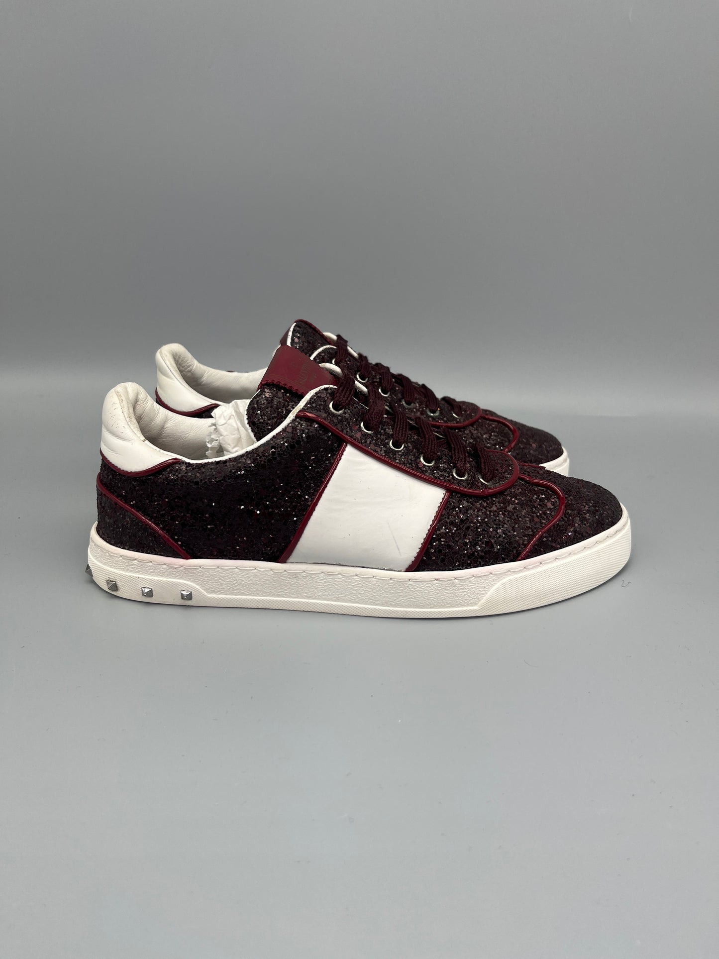 Valentino Flycrew Sneaker Red Glitter | 39.5
