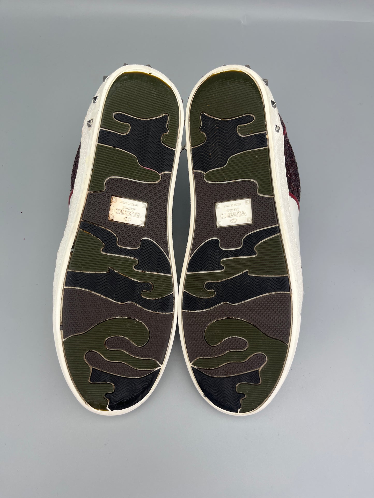 Valentino Flycrew Sneaker Red Glitter | 39.5