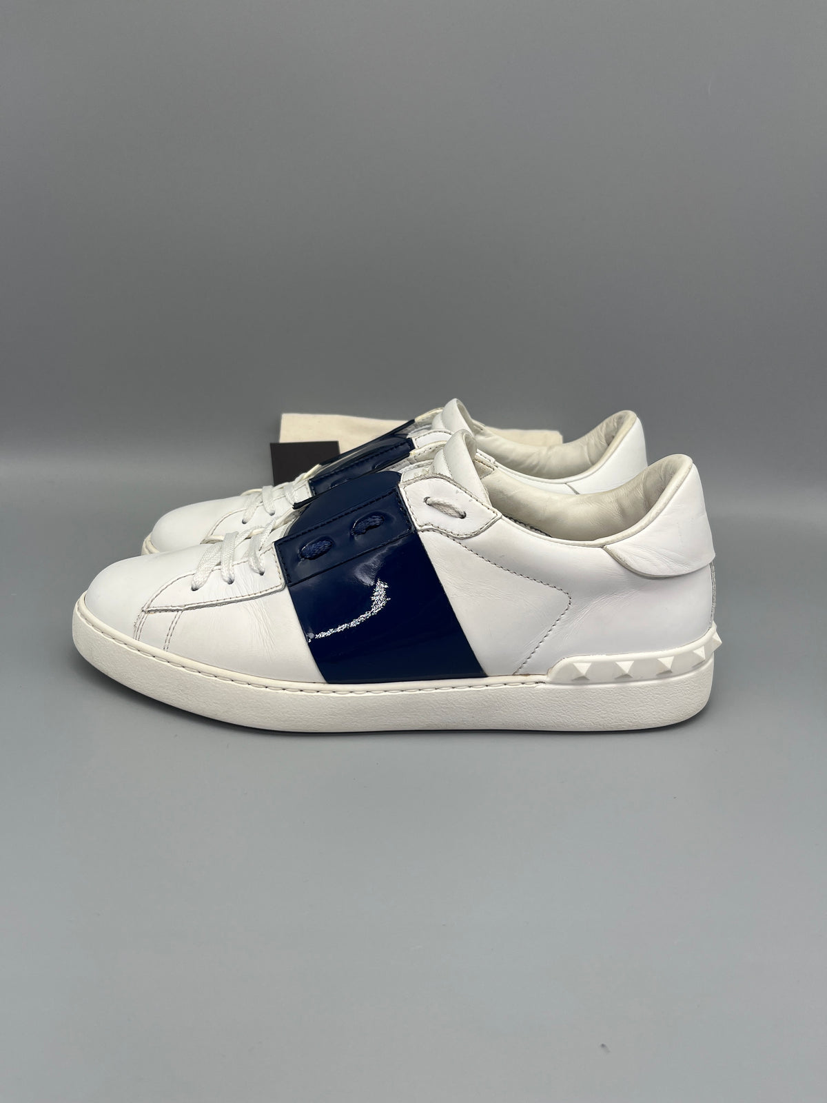 Valentino Open Sneaker Patent Blue | 43