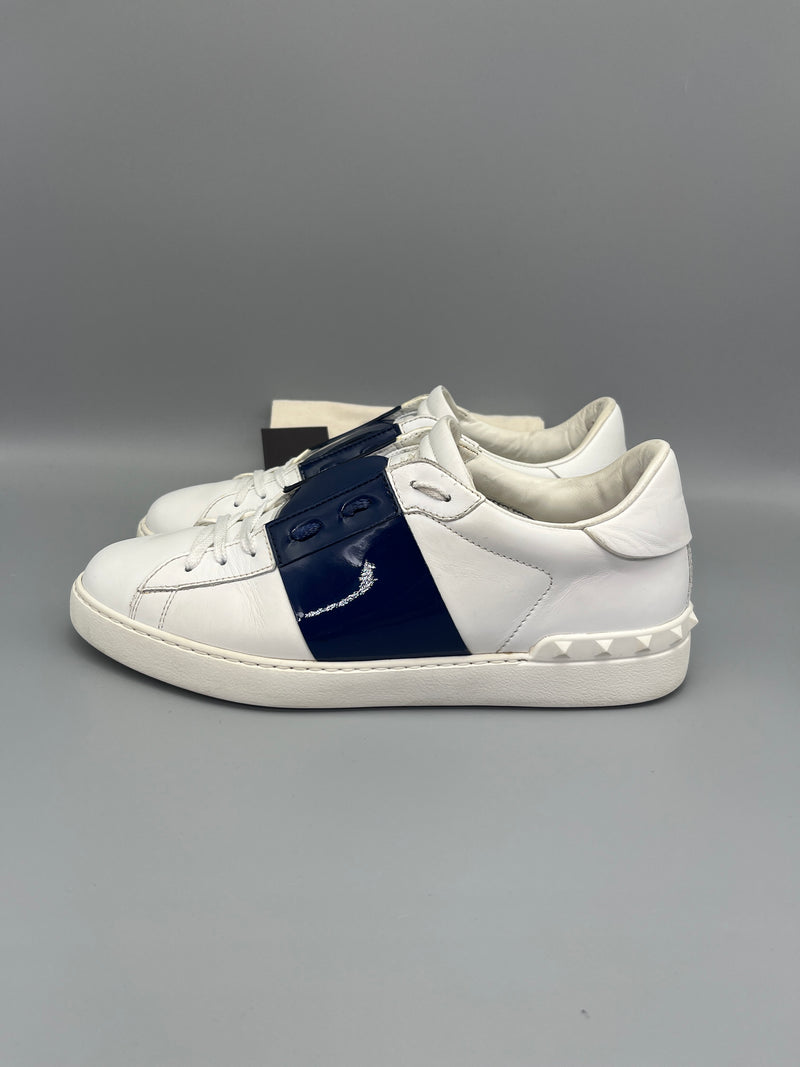 Valentino Open Sneaker Patent Blue | 43