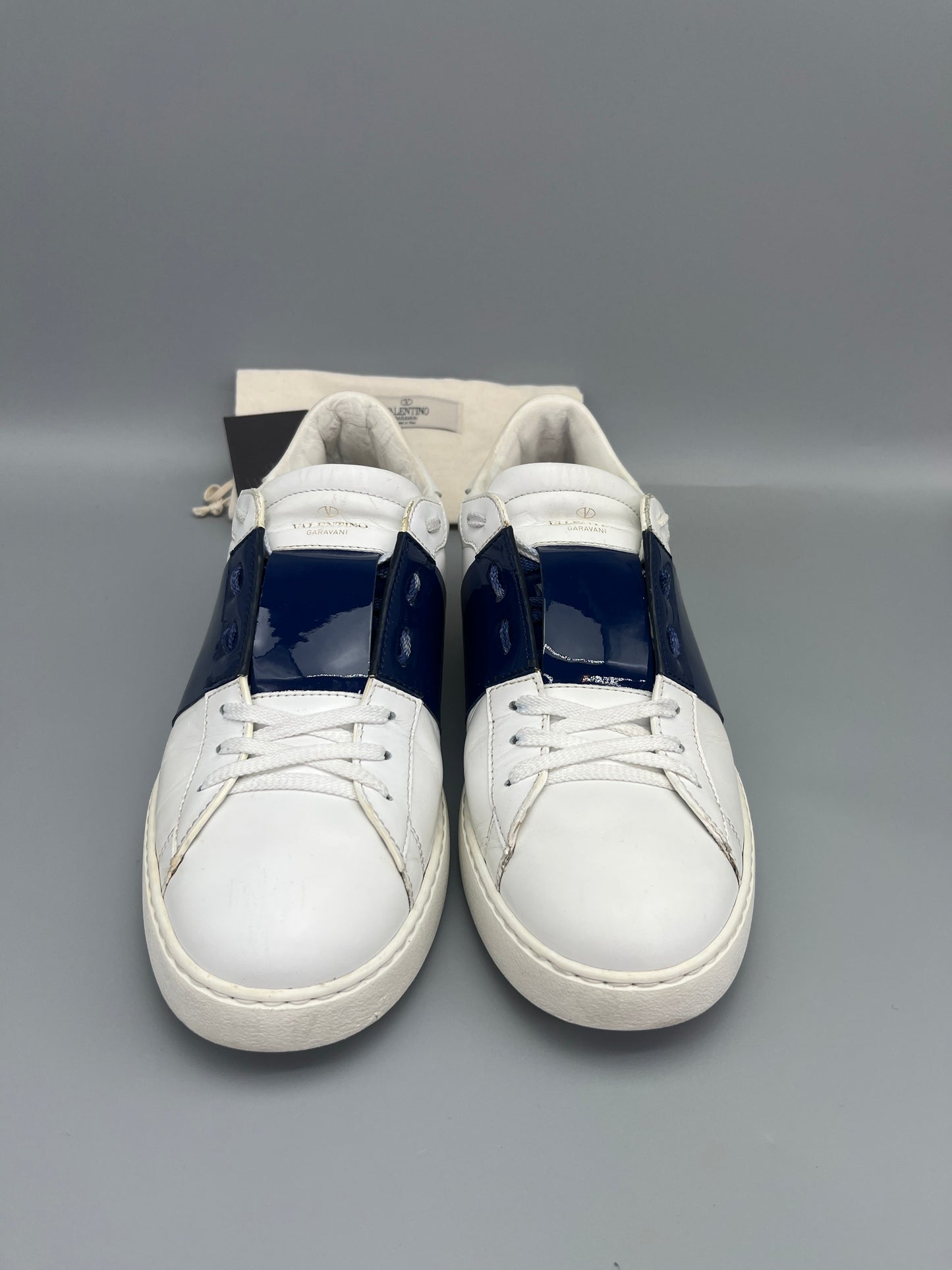 Valentino Open Sneaker Patent Blue | 43