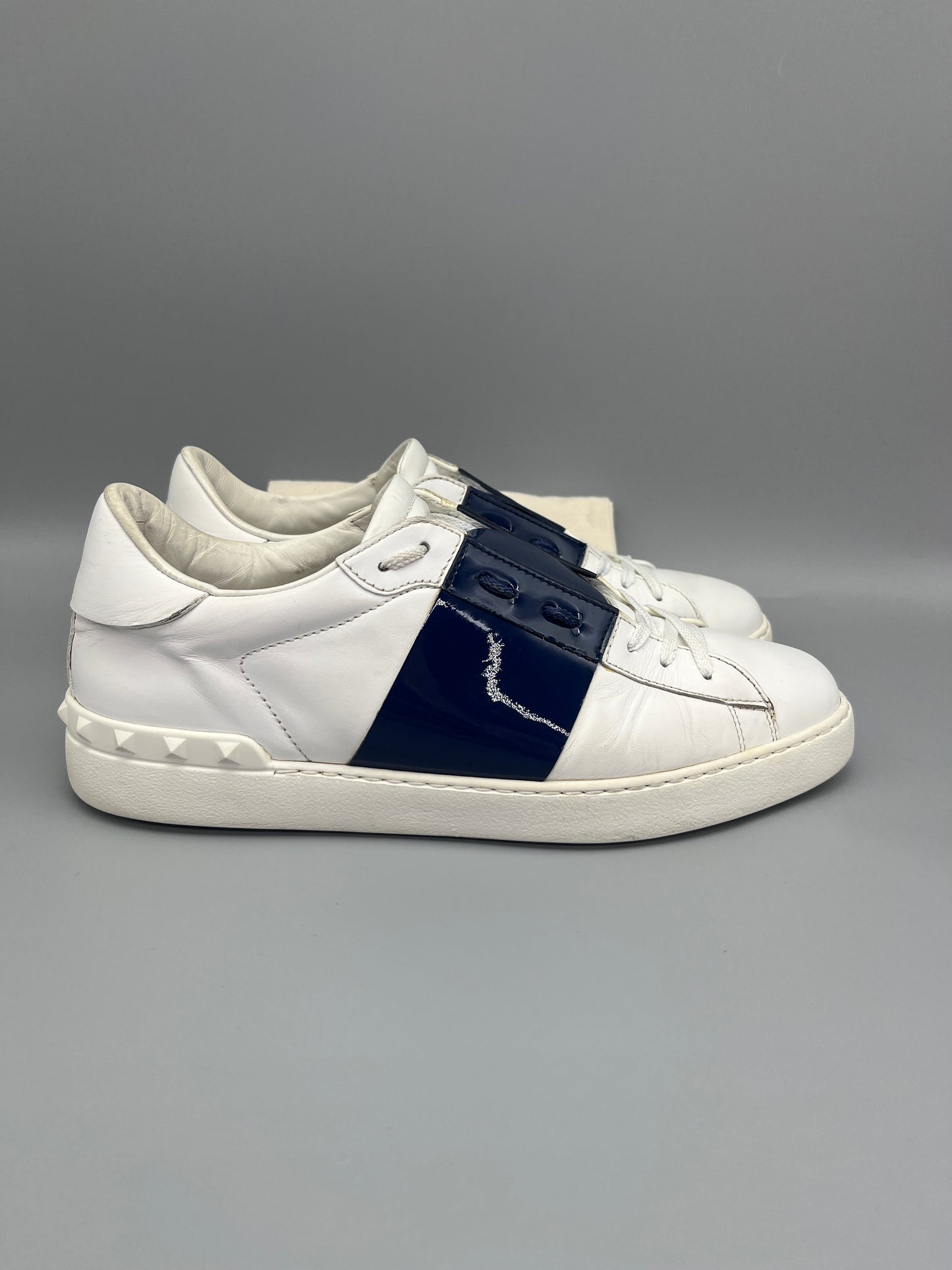 Valentino Open Sneaker Patent Blue | 43