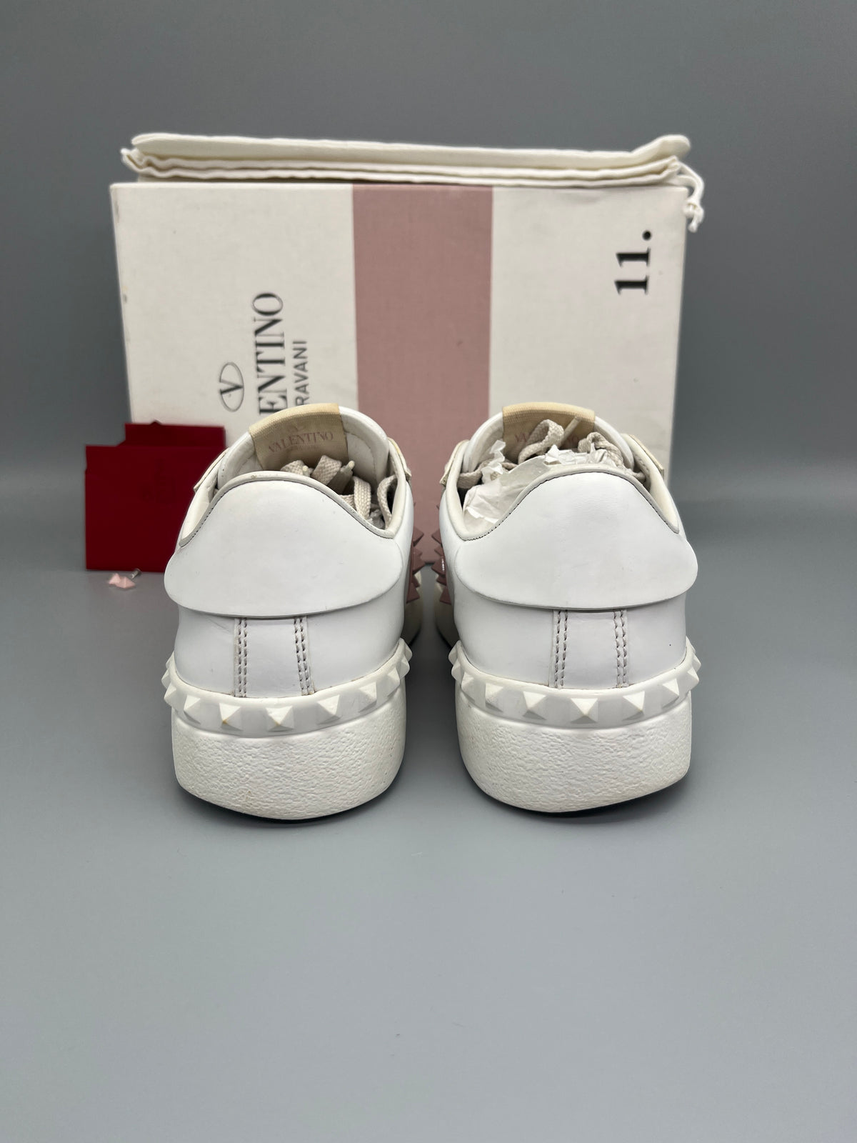 Valentino Open Rockstud Untitled Sneaker Pink | 37