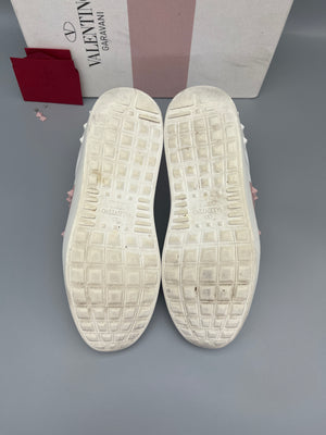 Valentino Open Rockstud Untitled Sneaker Pink | 37