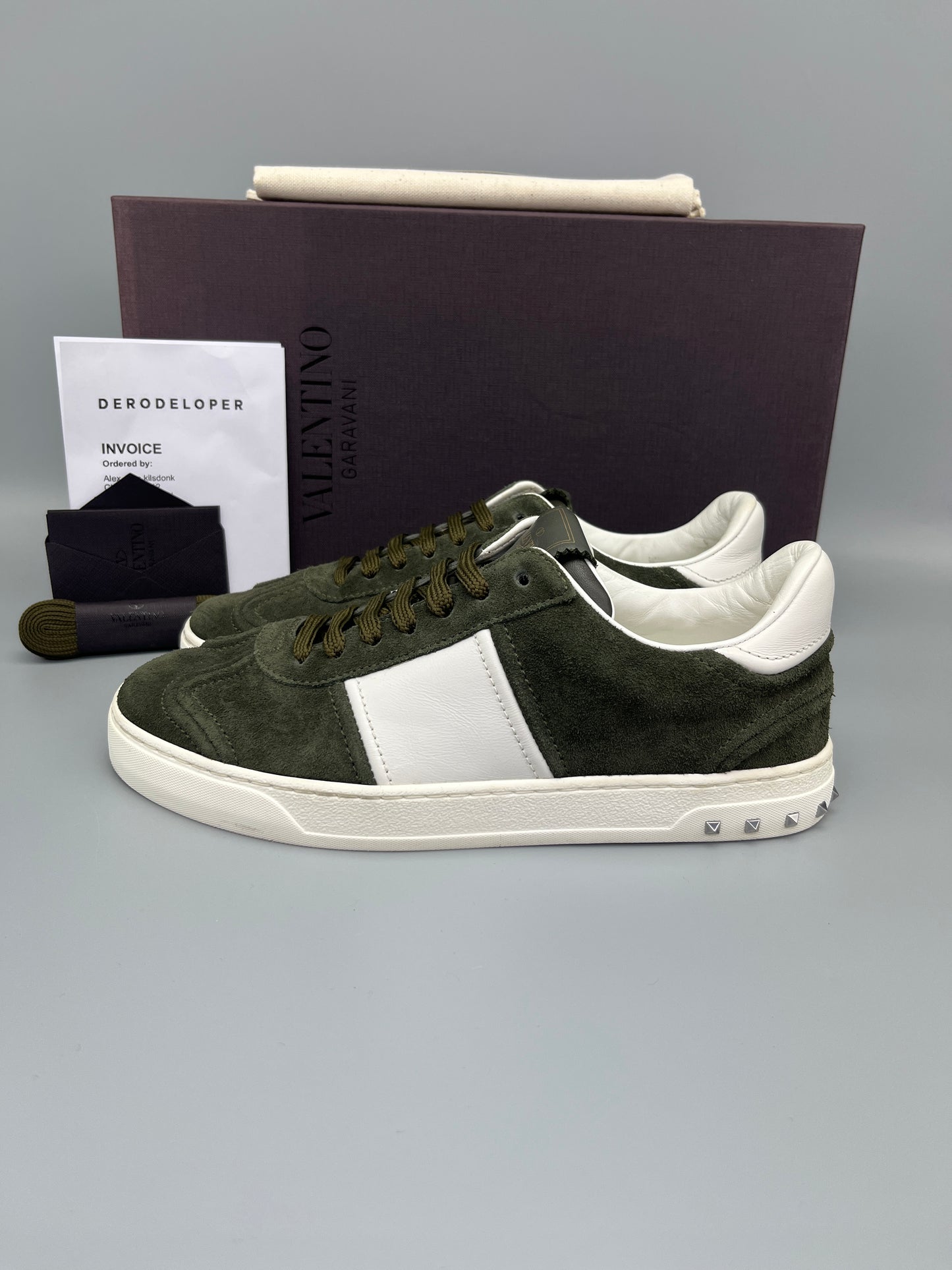Valentino Flycrew Sneaker Army Green | 39.5