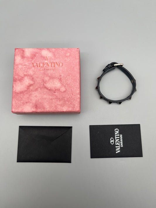 Valentino Rockstud Bracelet Black