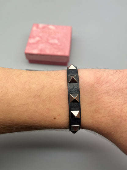Valentino Rockstud Bracelet Black