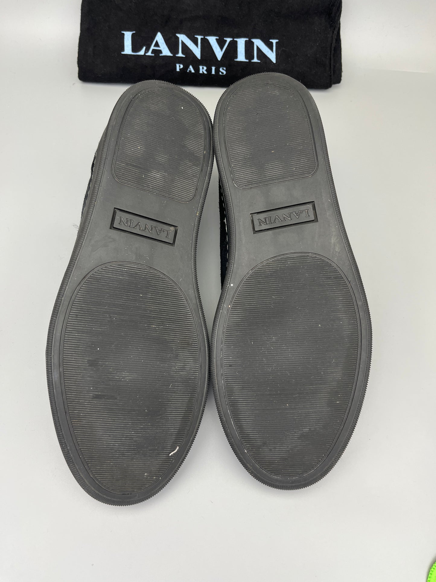 Lanvin Dbb1 Patent Cap Toe Sneaker Black | 45