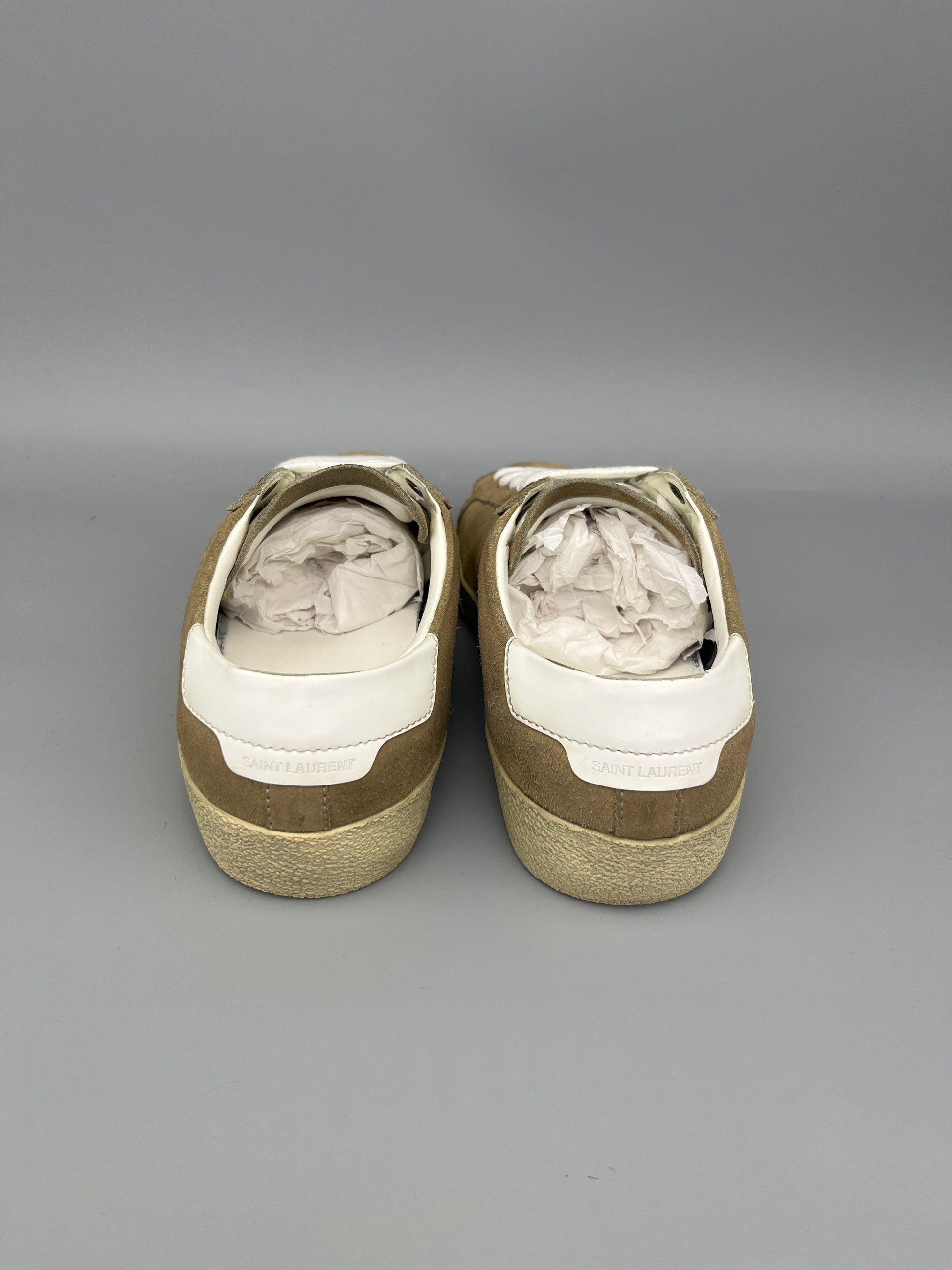 Shop Saint Laurent SL/06 Suede Sneaker Beige Online | Smooth & Easy Shopping – The Grand Archive