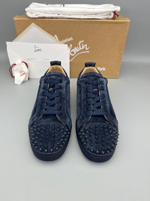 Christian Louboutin Louis Junior Spikes Sneaker Navy | 42.5