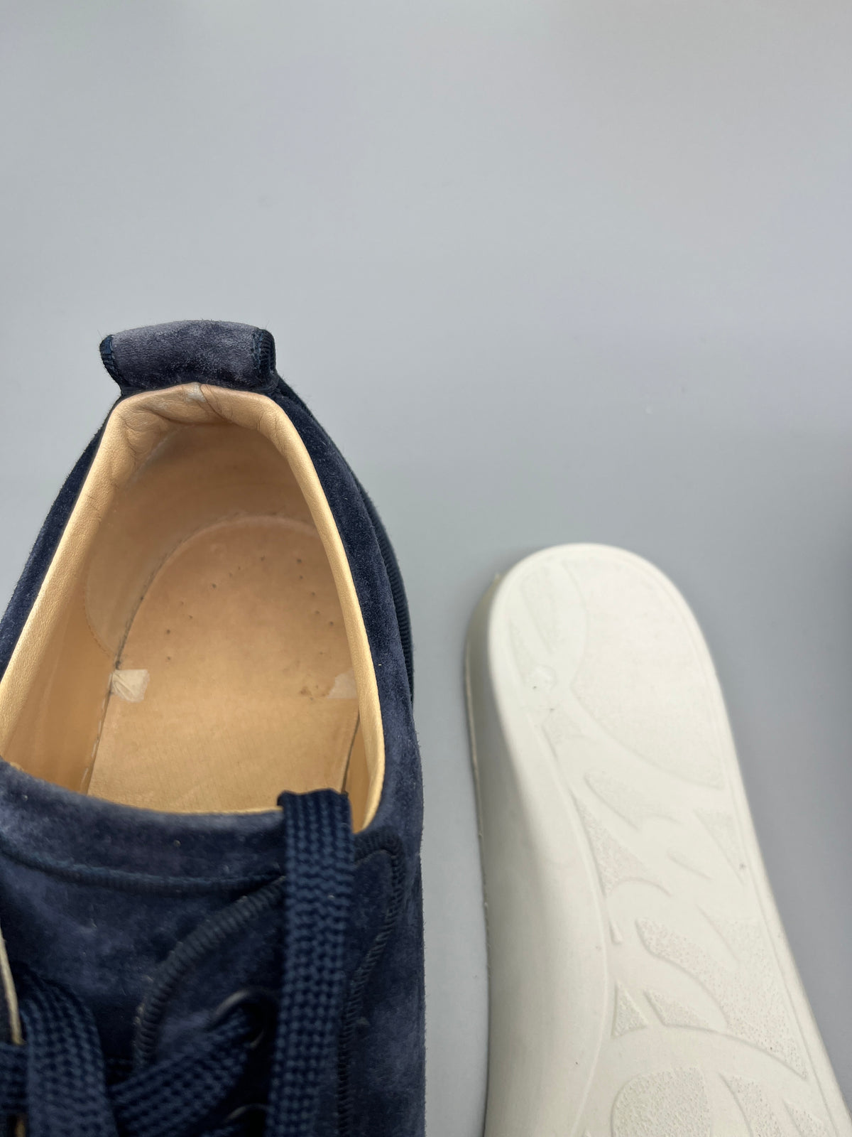 Christian Louboutin Louis Junior Spikes Sneaker Navy | 42.5