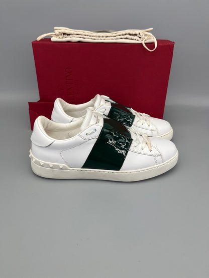 Valentino Open Sneaker Patent Green | 40.5