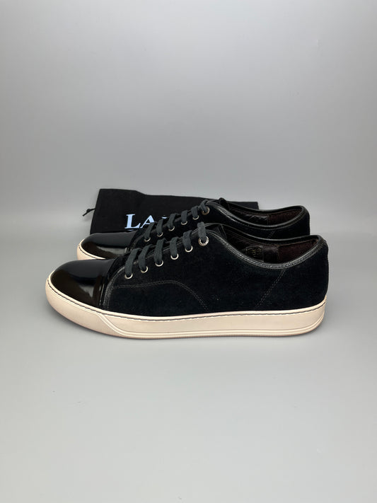 Lanvin Dbb1 Patent Cap Toe Sneaker Black | 46