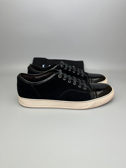 Lanvin Dbb1 Patent Cap Toe Sneaker Black | 46