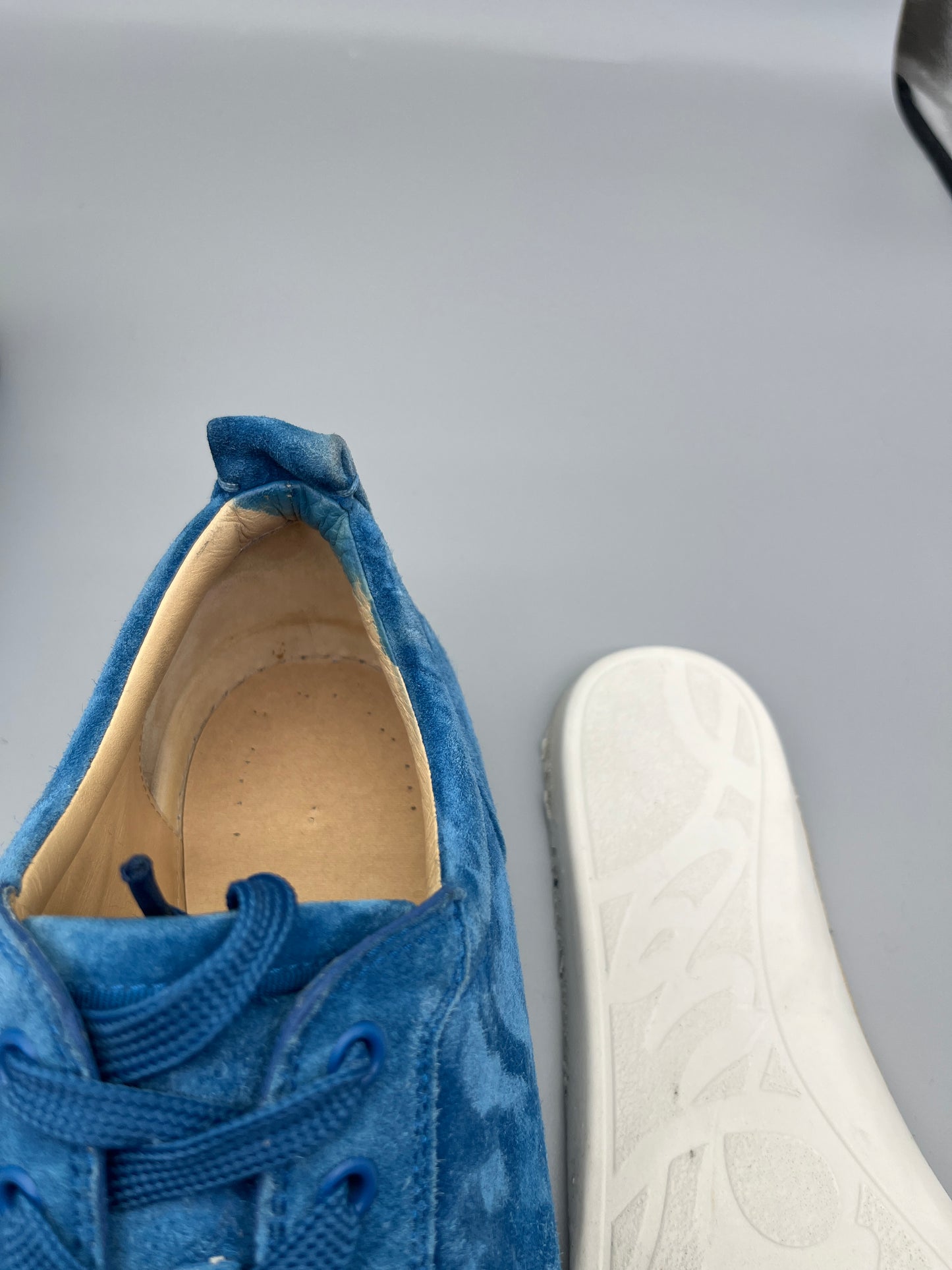 Christian Louboutin Louis Junior Spikes Sneaker Blue | 44