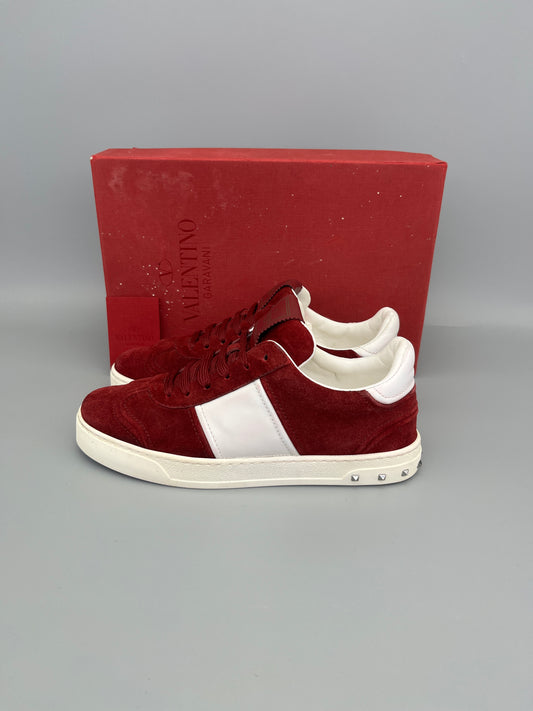 Valentino Flycrew Sneaker Red Suede | 37.5
