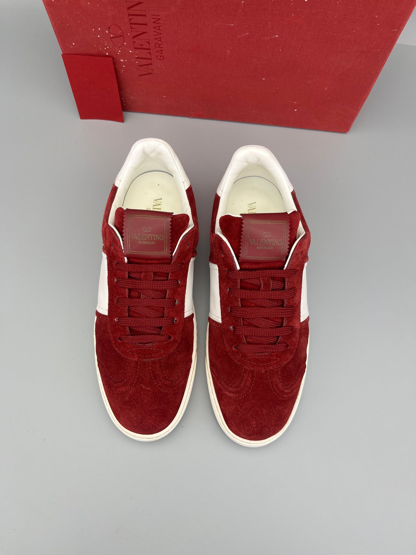 Valentino Flycrew Sneaker Red Suede | 37.5