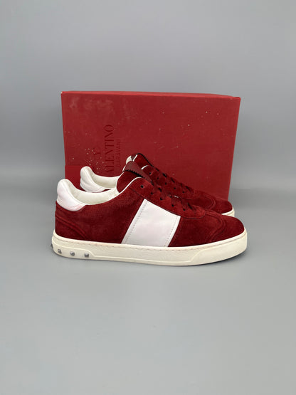 Valentino Flycrew Sneaker Red Suede | 37.5