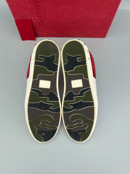 Valentino Flycrew Sneaker Red Suede | 37.5