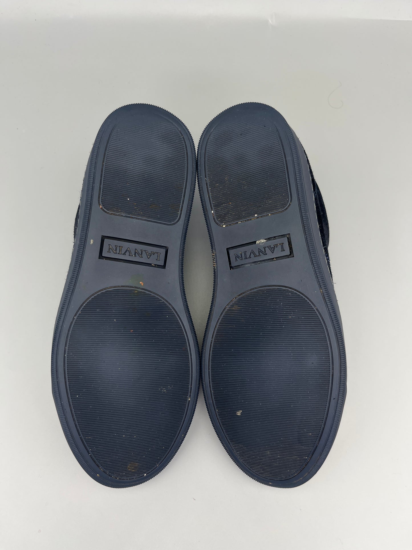 Lanvin Dbb1 Nappa Cap Toe Sneaker Navy | 39