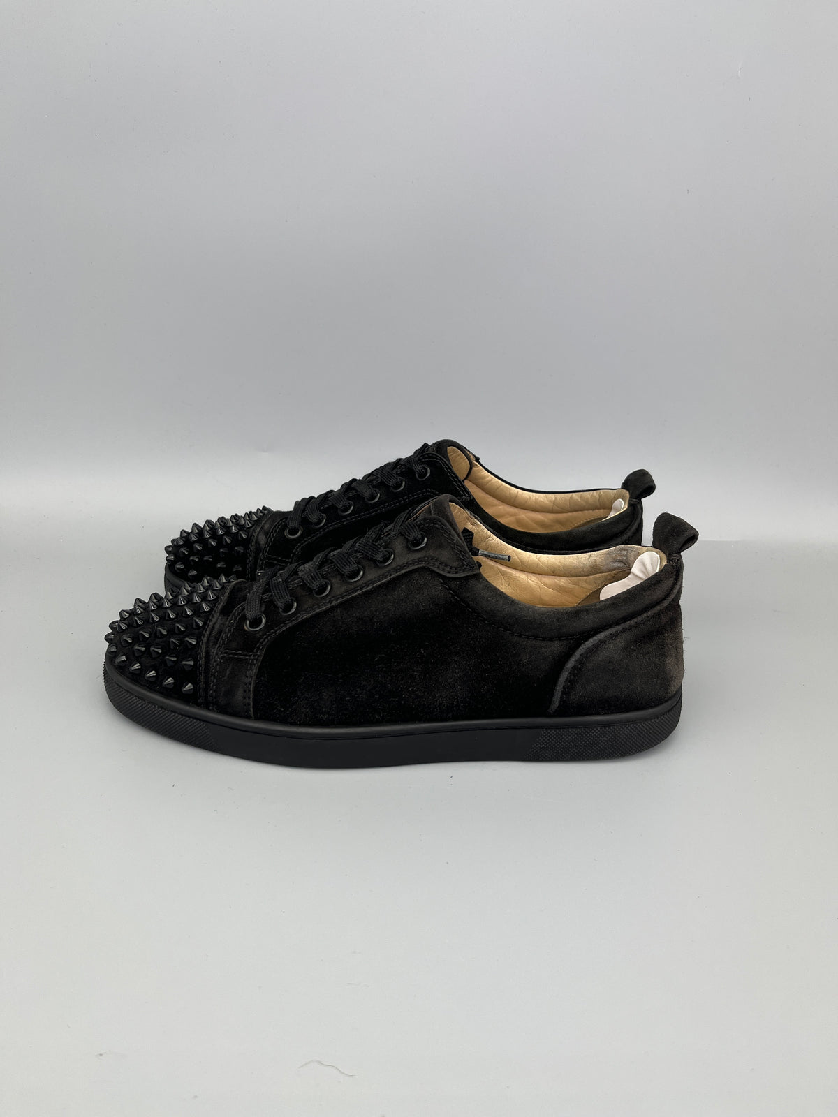 Christian Louboutin Louis Junior Spikes Sneaker Black | 40.5