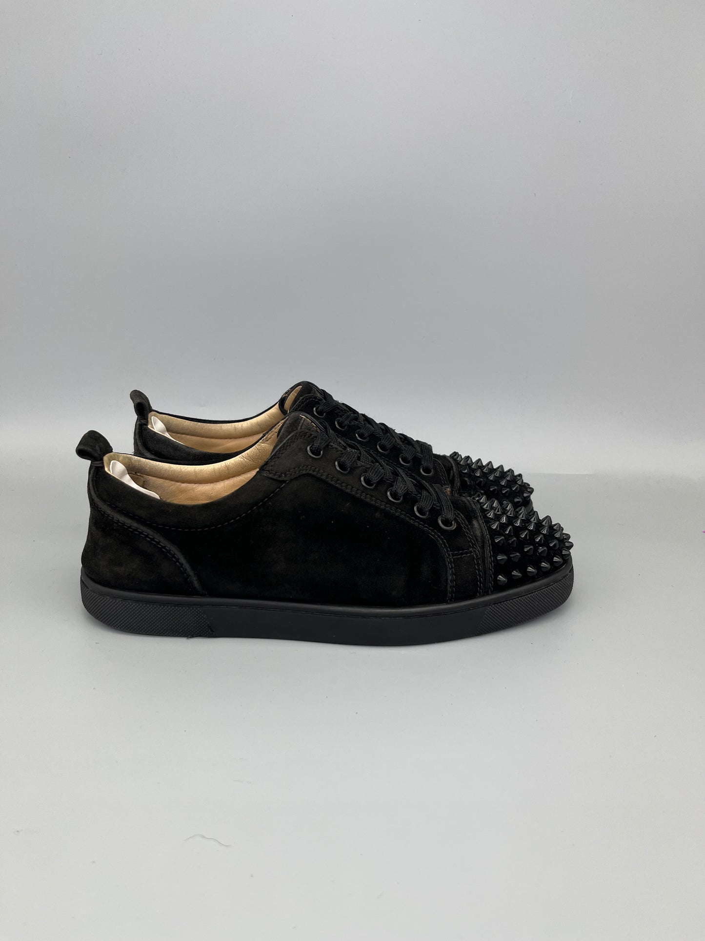 Christian Louboutin Louis Junior Spikes Sneaker Black | 40.5