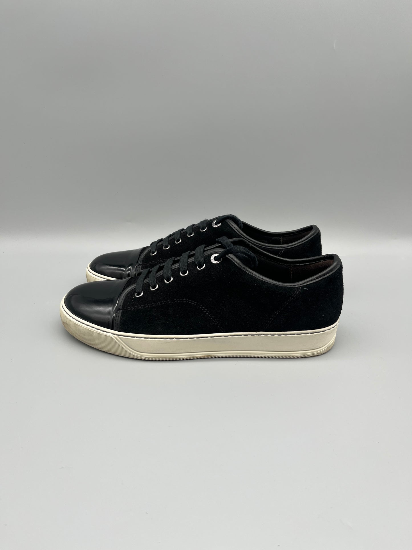Lanvin Dbb1 Patent Cap Toe Sneaker Black | 42