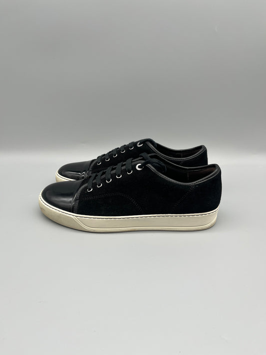 Lanvin Dbb1 Patent Cap Toe Sneaker Black | 42