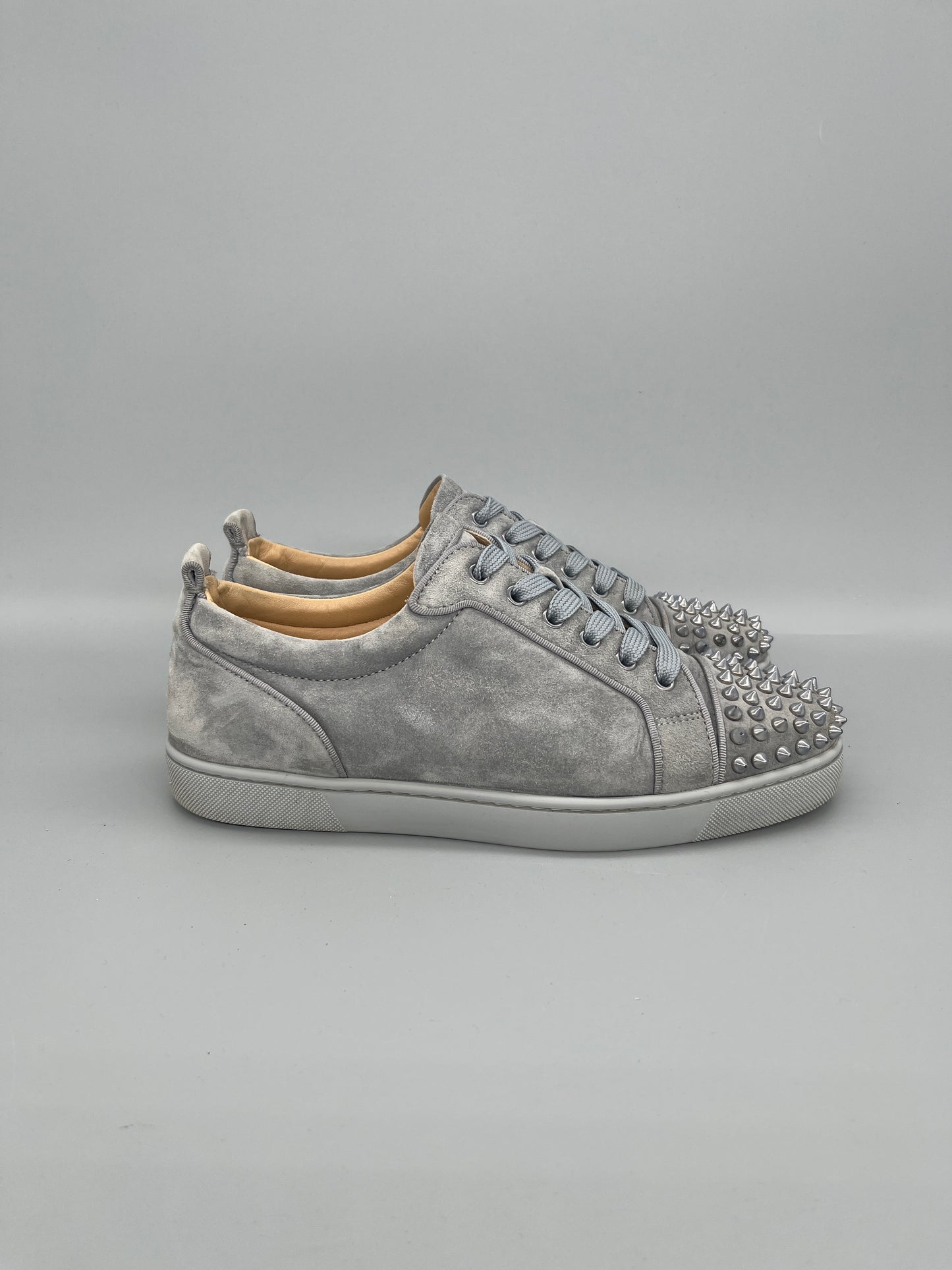 Christian Louboutin Louis Junior Spikes Sneaker Grey | 41