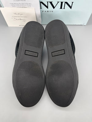 Lanvin Dbb1 Patent Cap Toe Sneaker Black | 43