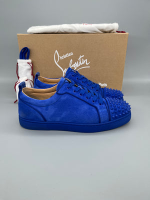 Christian Louboutin Louis Junior Spikes Sneaker Blue | 42