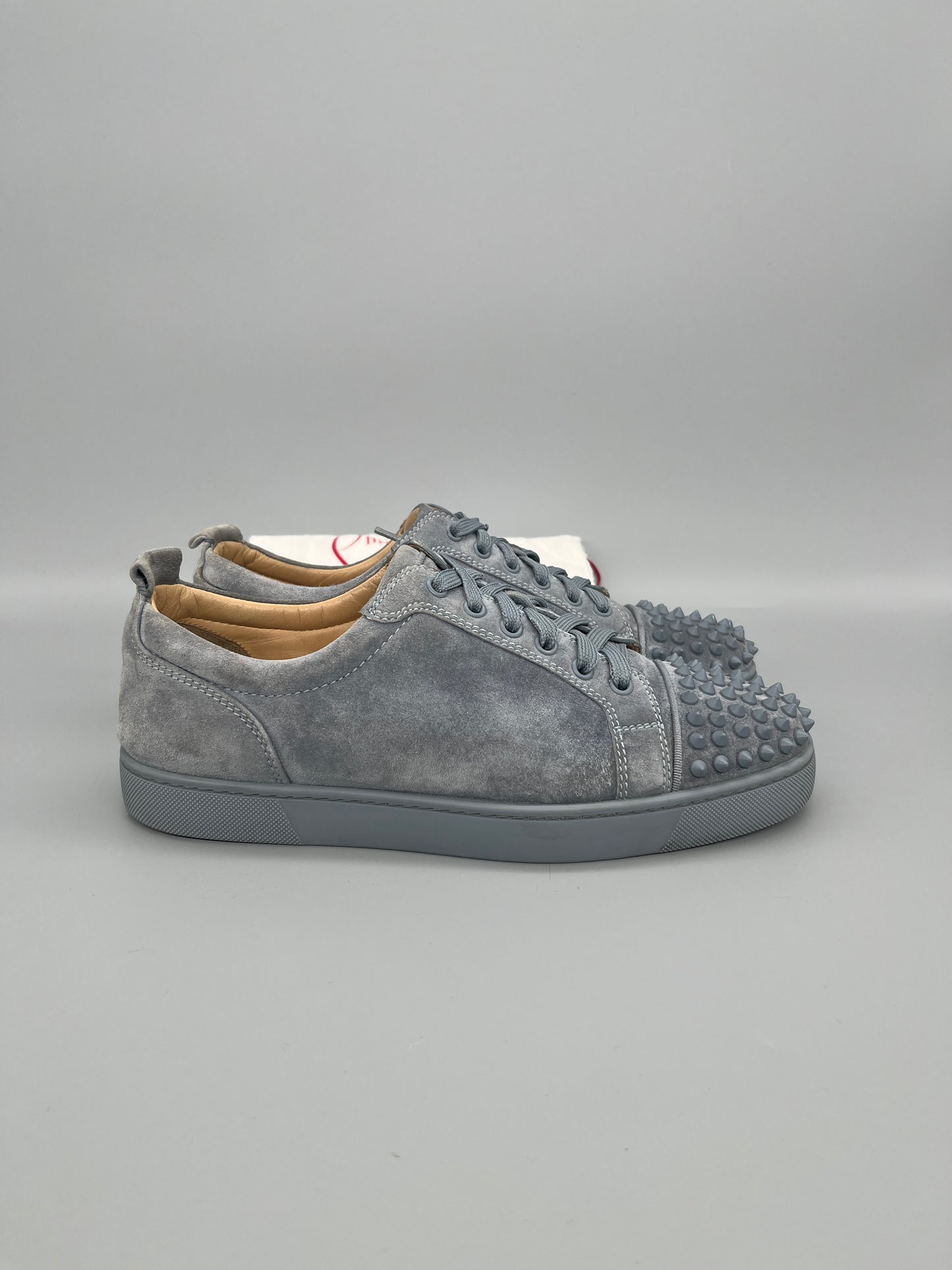 Christian Louboutin Louis Junior Spikes Sneaker Grey | 42