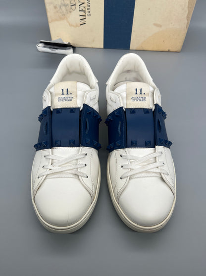 Valentino Open Rockstud Untitled Sneaker Navy | 43
