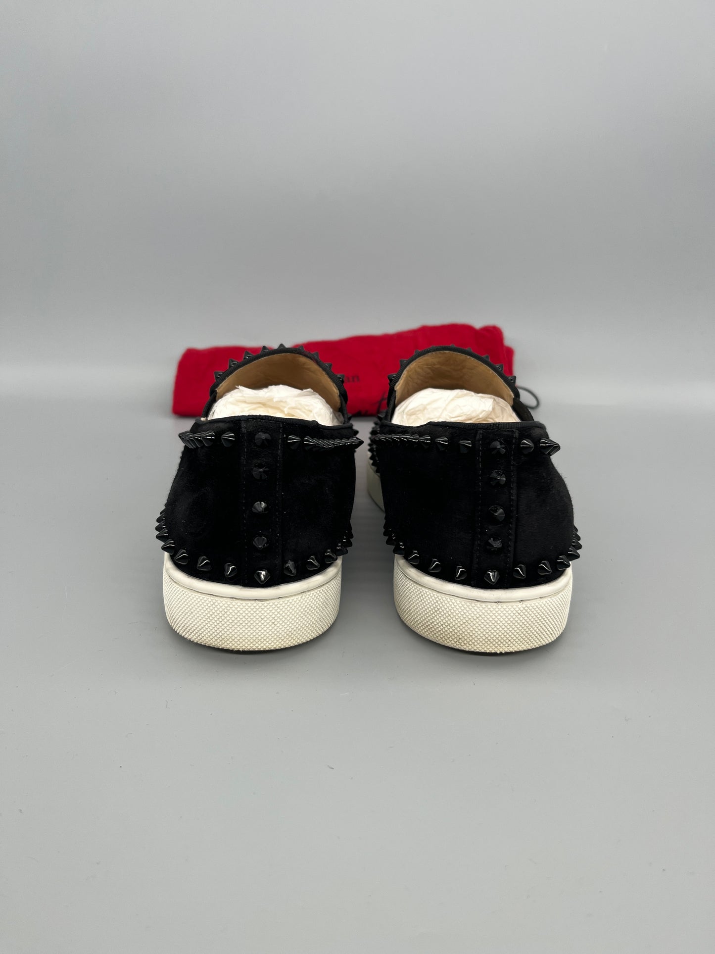 Christian Louboutin Pik Boat Spikes Sneaker Black | 42