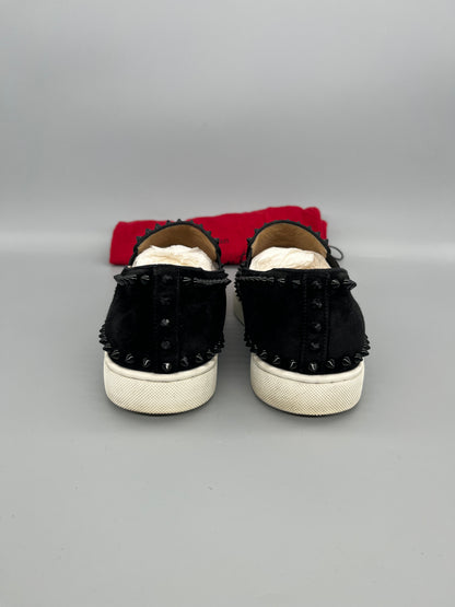 Christian Louboutin Pik Boat Spikes Sneaker Black | 42