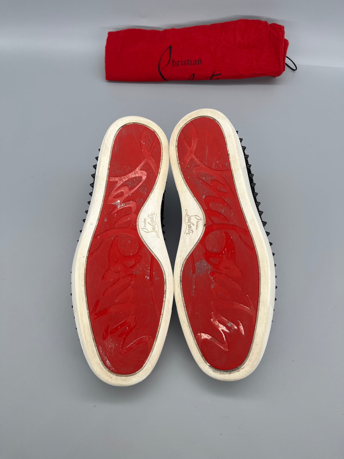 Christian Louboutin Pik Boat Spikes Sneaker Black | 42