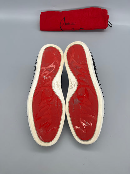 Christian Louboutin Pik Boat Spikes Sneaker Black | 42