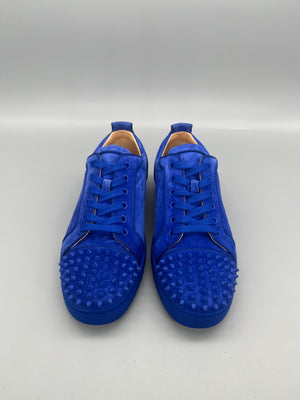Christian Louboutin Louis Junior Spikes Sneaker Blue | 42