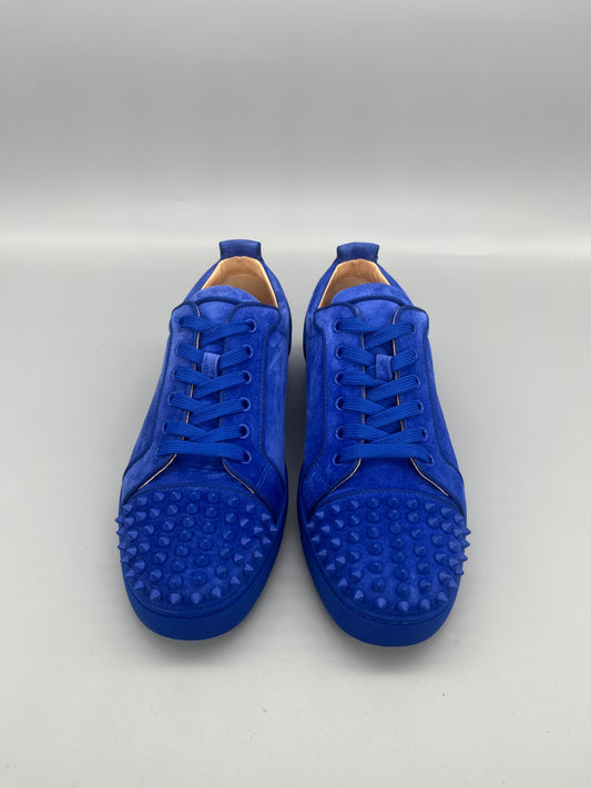 Christian Louboutin Louis Junior Spikes Sneaker Blue | 42